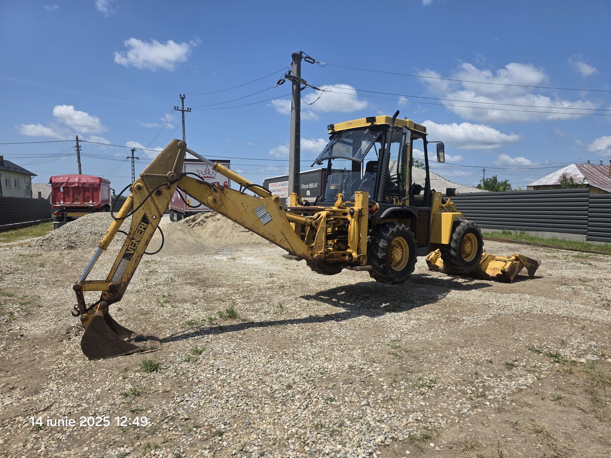 Buldoexcavator Venieri 5.23 B import Italia jcb