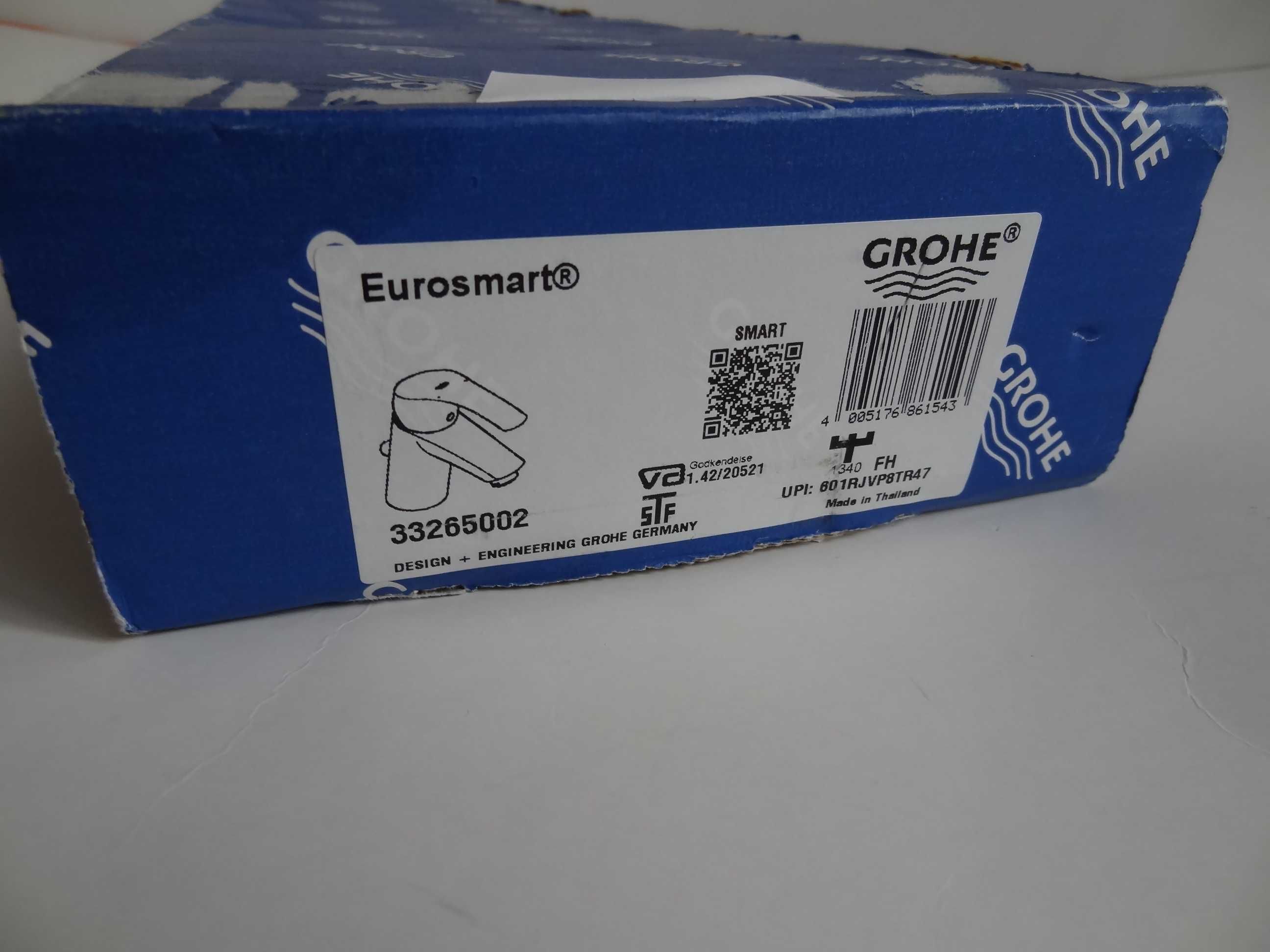 Смесител/батерия за мивка стоящ GROHE Eurosmart33265002,нов,пълен к-т.