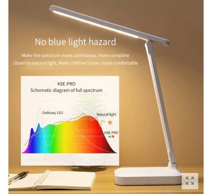 Лед лампа за бюро светеща в три цвята