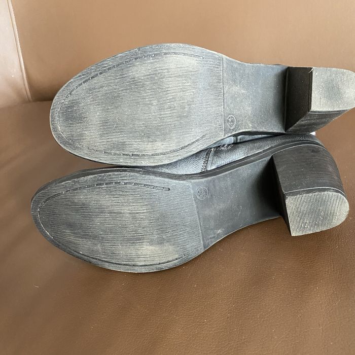 Cizme Pia Corsini - piele cu imprimeuri si fermoar