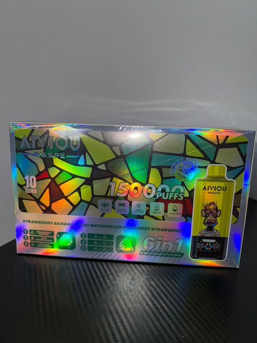 Vape 150000 Waspe 6 in 1 cu 3 arome mixabile, redbull stoc nou