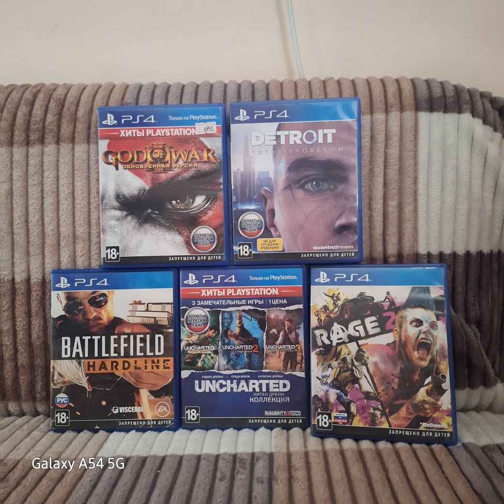 Продаю 5 дисков для PlaysSation 4