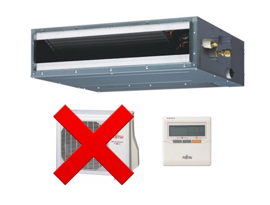Vand lot unitate tip duct doar intern. Mărcile Fujitsu și General.