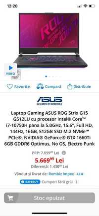 Laptop Gaming Asus Rog