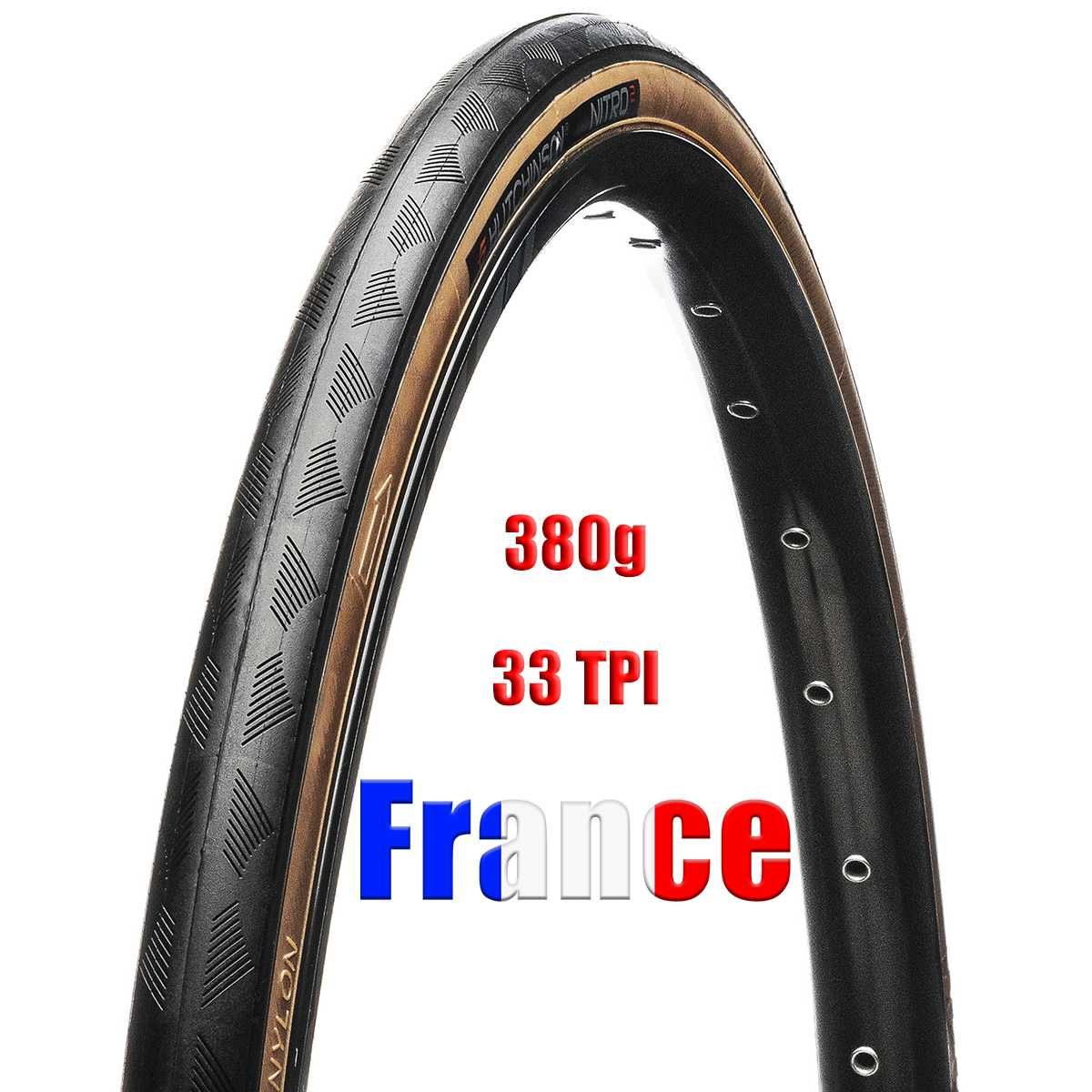 Велосипедна гума Nitro 2 (700x28C) (28x622) черна/бежов борд