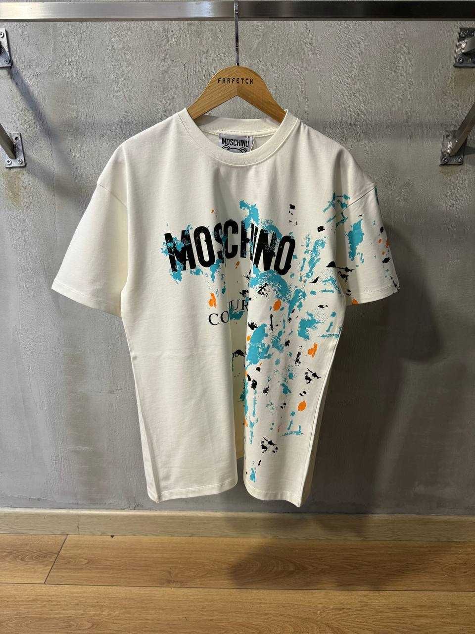 Tricou Moschino alb/negru