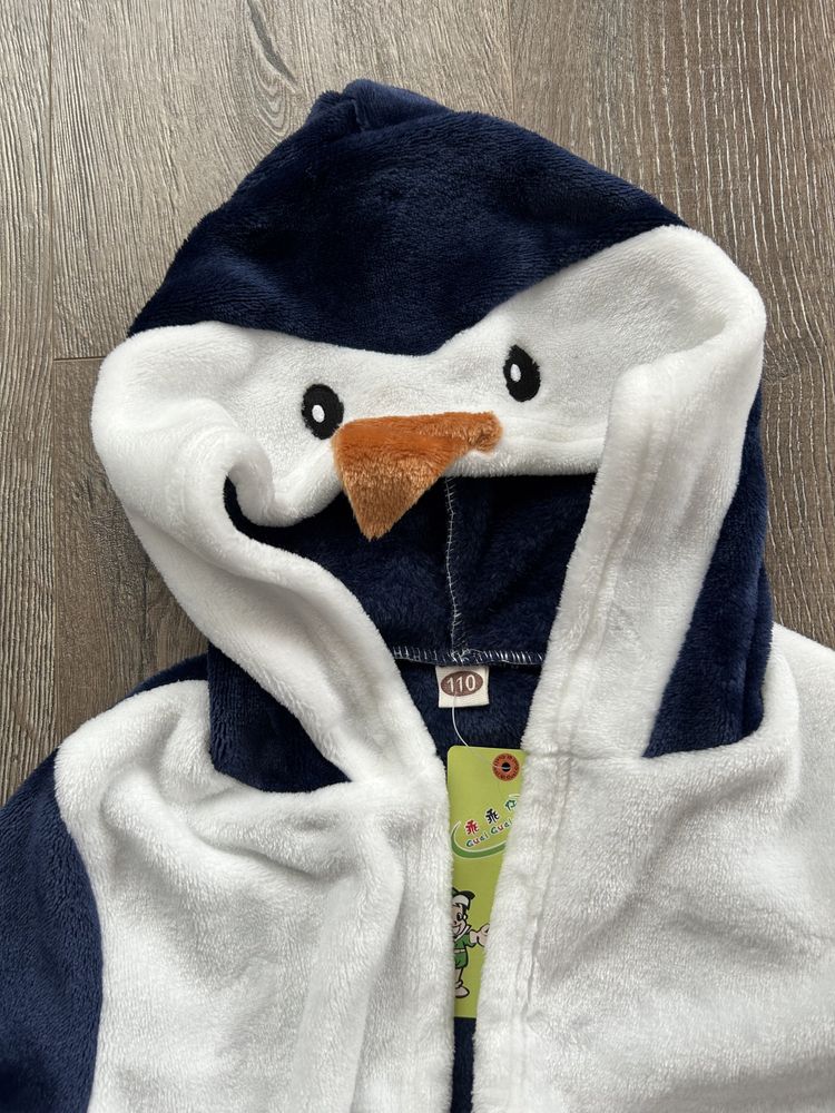 Детски халат -пингвин