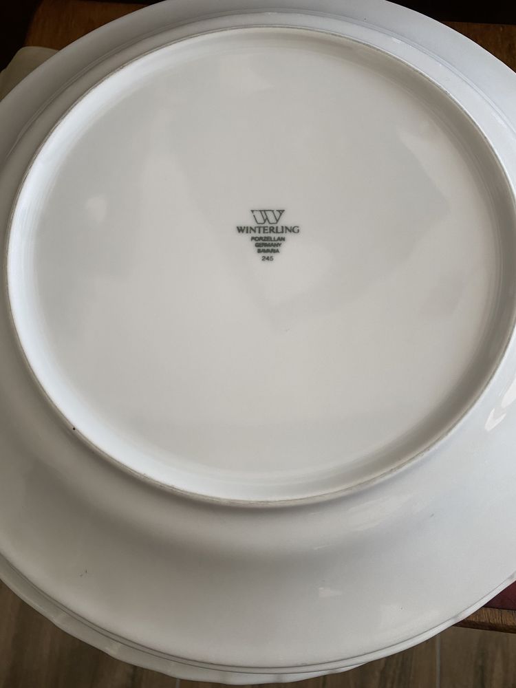 Set farfurii adânci portelan Bohemia și plate