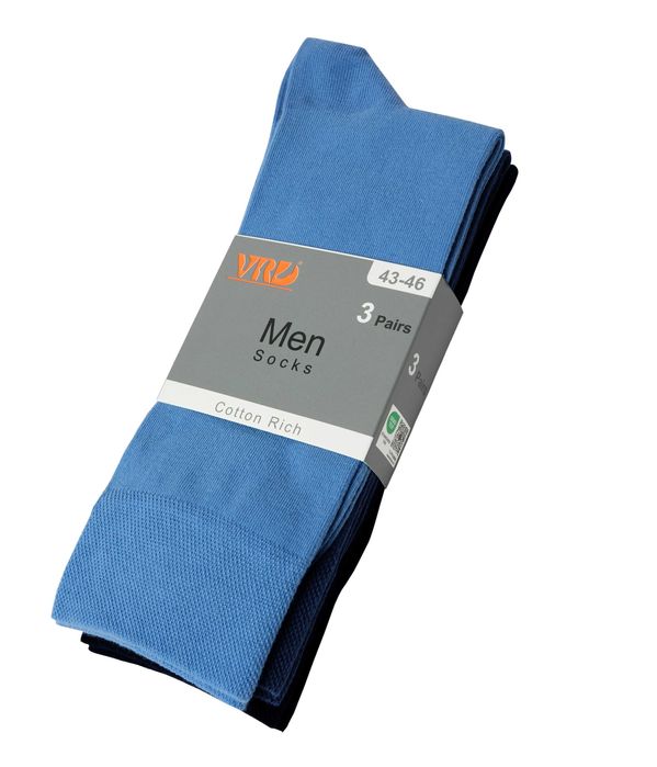 Органични мъжки 3 чифта класически чорапи