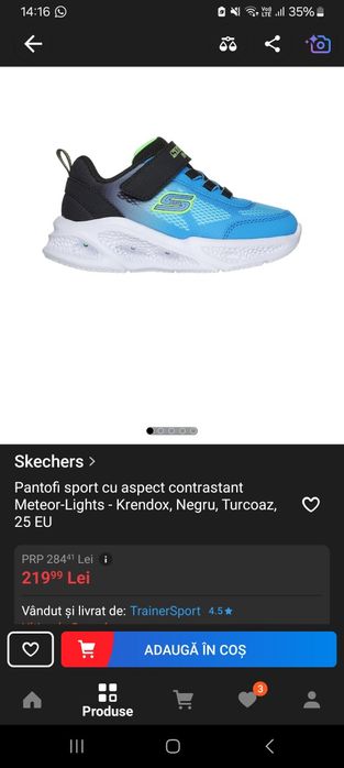 Papuci Skechers noi - marimea 25