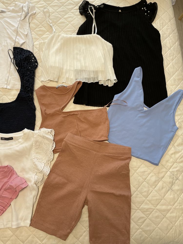 Zara тениска, потник zara , жилетка , блуза , зара
