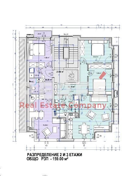 3-стаен в София-Медицинска академия, площ 106 цена 398582