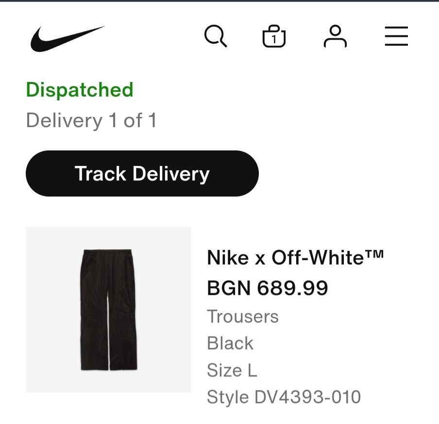 Чисто  НОВО долнище Nike x Off-White™ (L)unisex