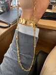 Hermes златен синджир ланец 18к, 750