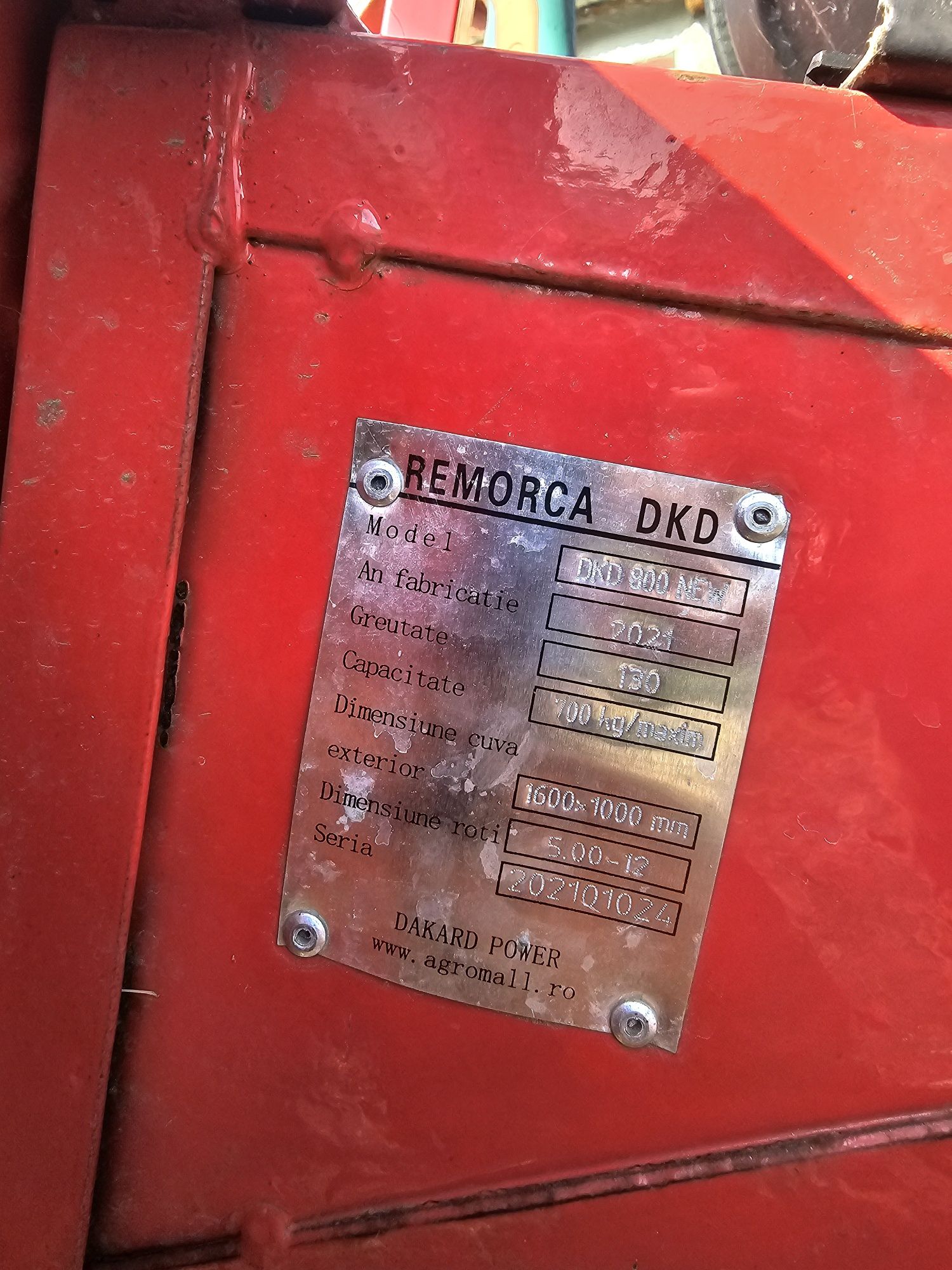 Remorcuta motocultor stare foarte bună