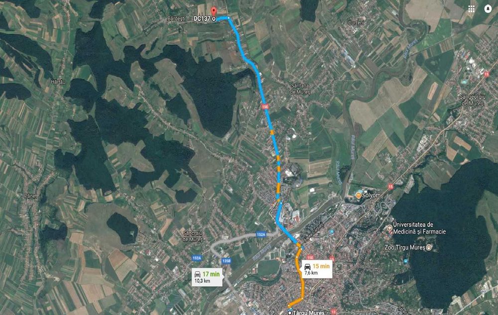 Terem 1400mp Bardesti, pozitie foarte buna, la asfalt cu CF urbanism