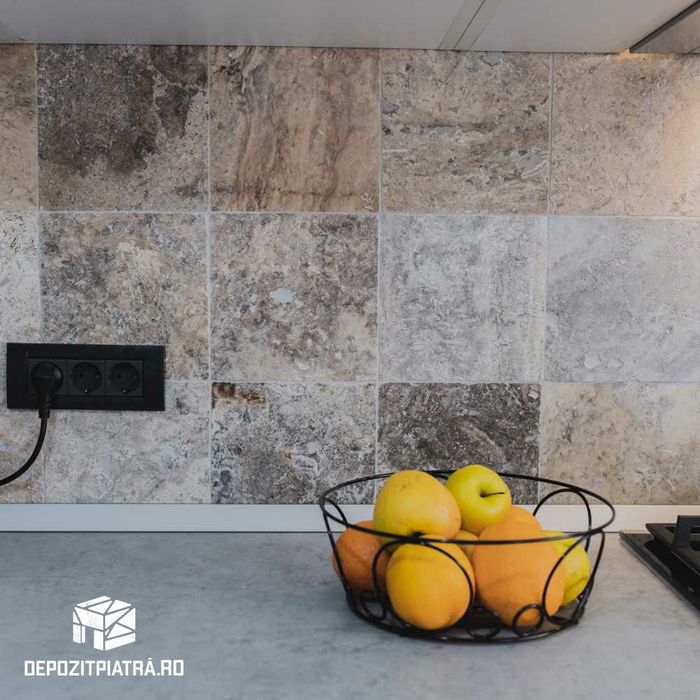 Piatră Decorativă, Marmură Thassos Bolovani Decor si Travertin