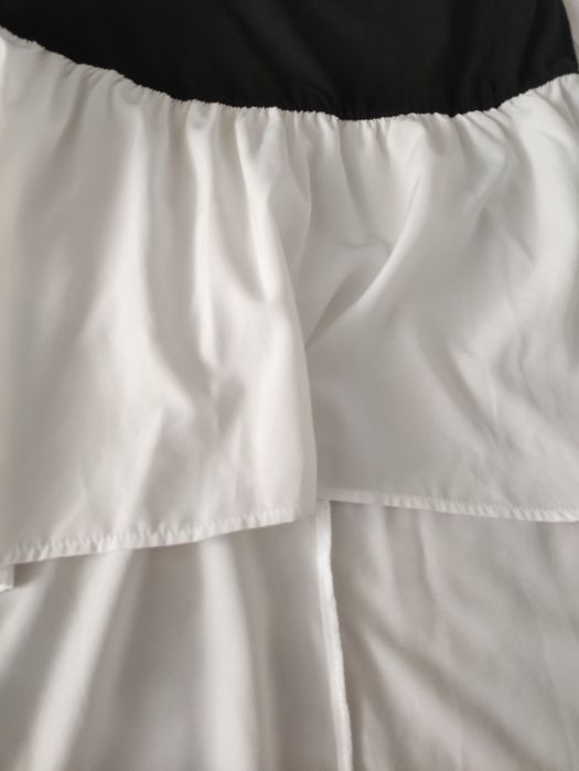 Bluză alb cu negru Shein