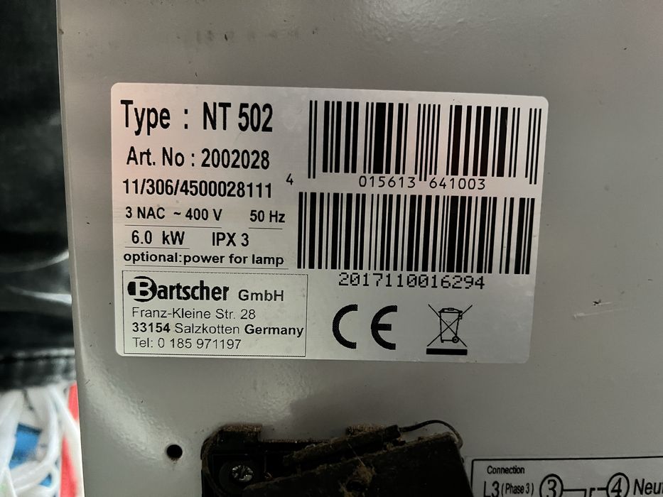 Пицарка Bartscher NT 502 Немска