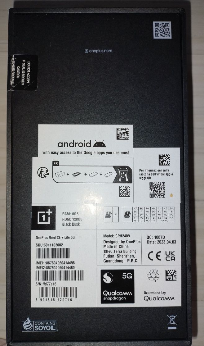 Vând telefon OnePlus Nord CE 2 Lite