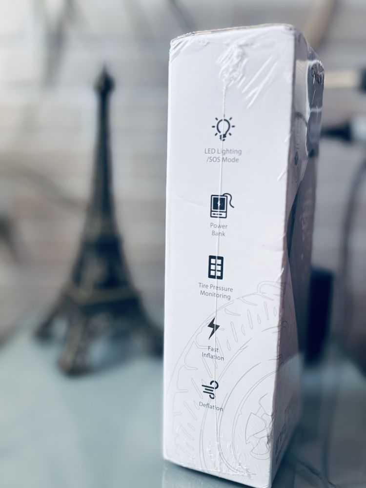 Безжичен мини компресор CARSUN – компресор и power bank в едно