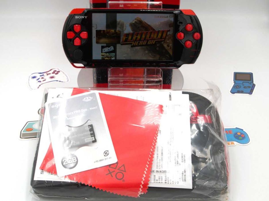 Sony PSP 3000 Red Black/CFW 6.60/64GB/50Jocuri, imp. Jap [JP19PSP3-02]