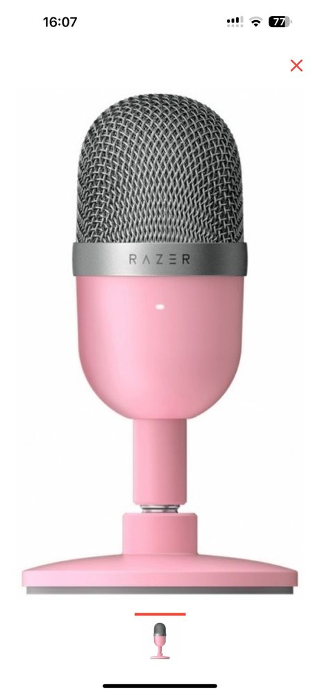 Микрофон Razer Seiren Mini розовый