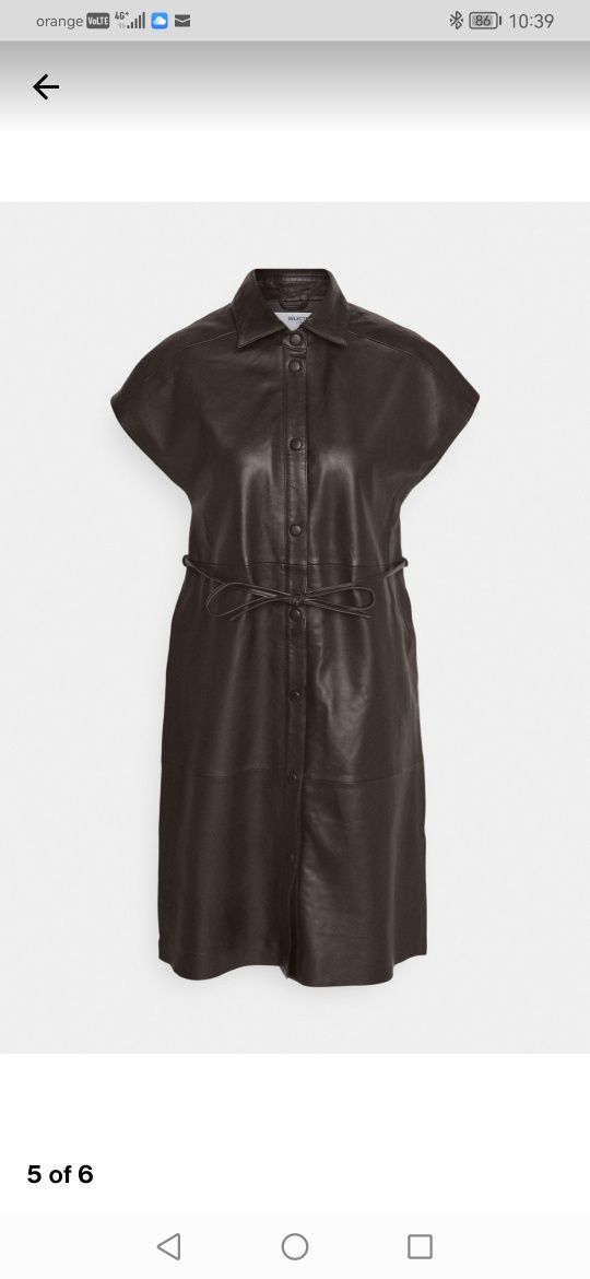 Rochie piele naturala Selected femme NOUA cu eticheta
