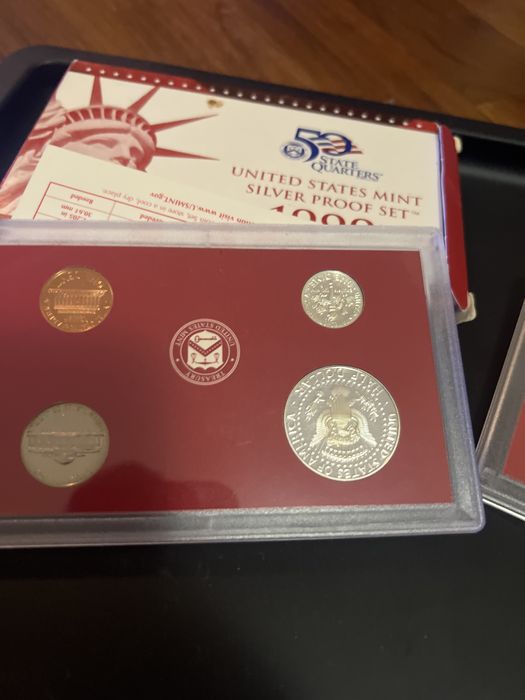 US Mint Silver Proof Set 1999 argint pur