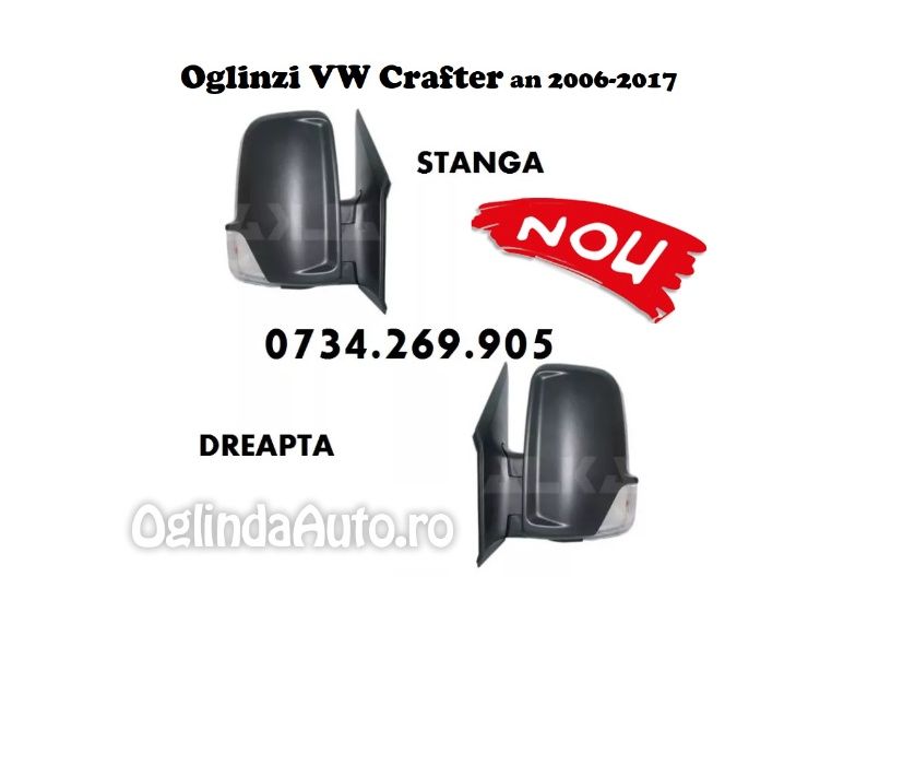 Oglinda VW Crafter stanga dreapta 2006.2007\2008.2009\2010.2011\2012