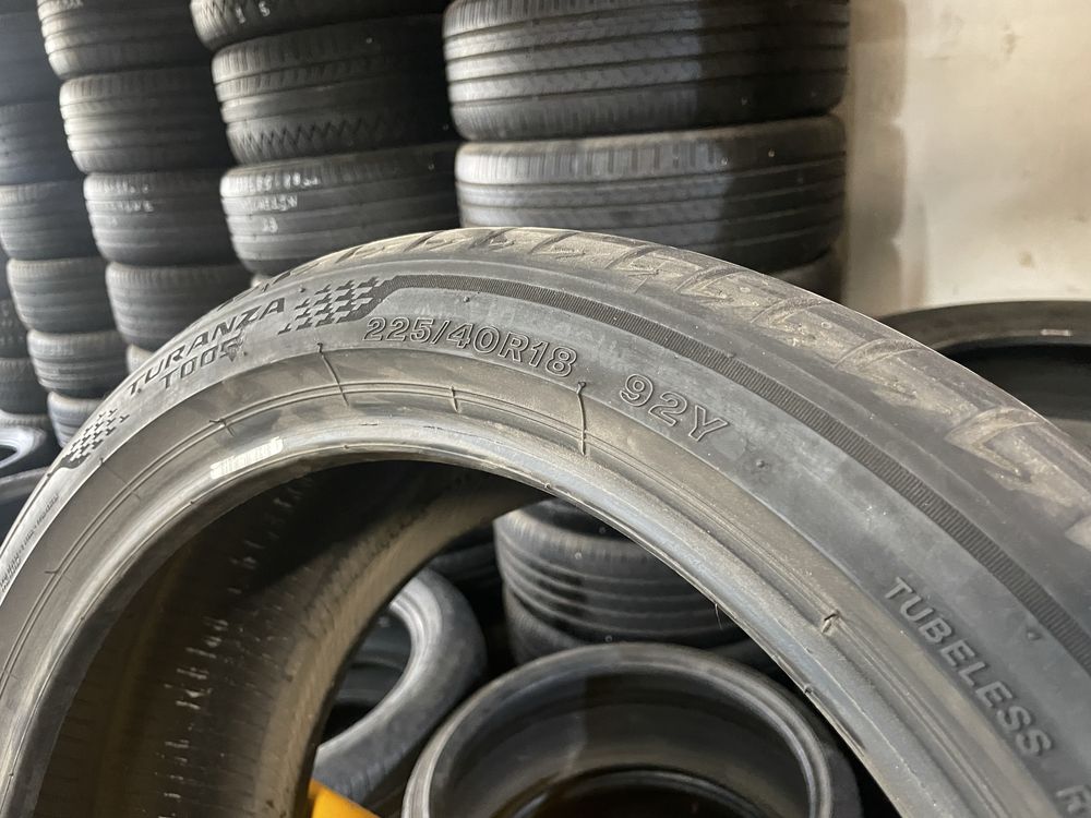 2бр. Bridgestone Turanza T005 225/40/18, 6.5мм, ДОТ 2021