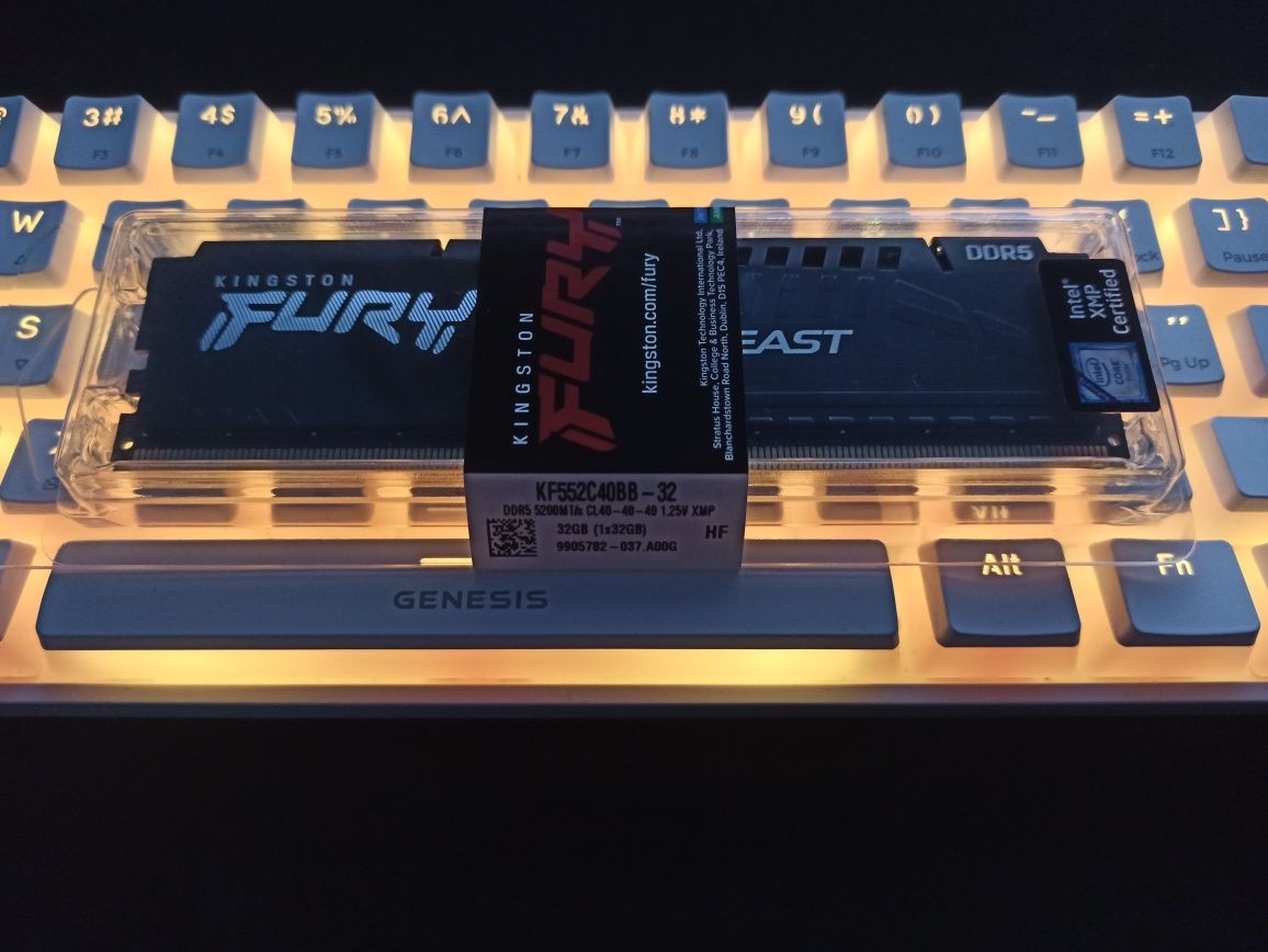 Ram DDR5 (1X32GB) Kingston Fury Beast 5200 CL40