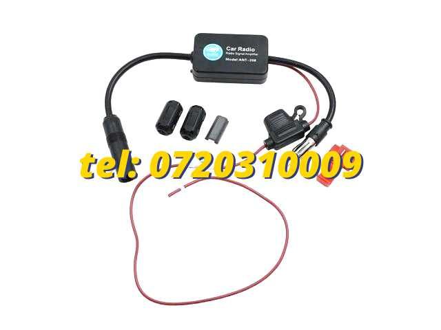 Amplificator De Semnal Antena Radio Auto Fm 12v