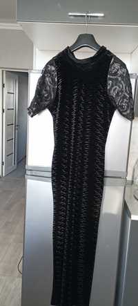 Длинное бархатное платье 45.000