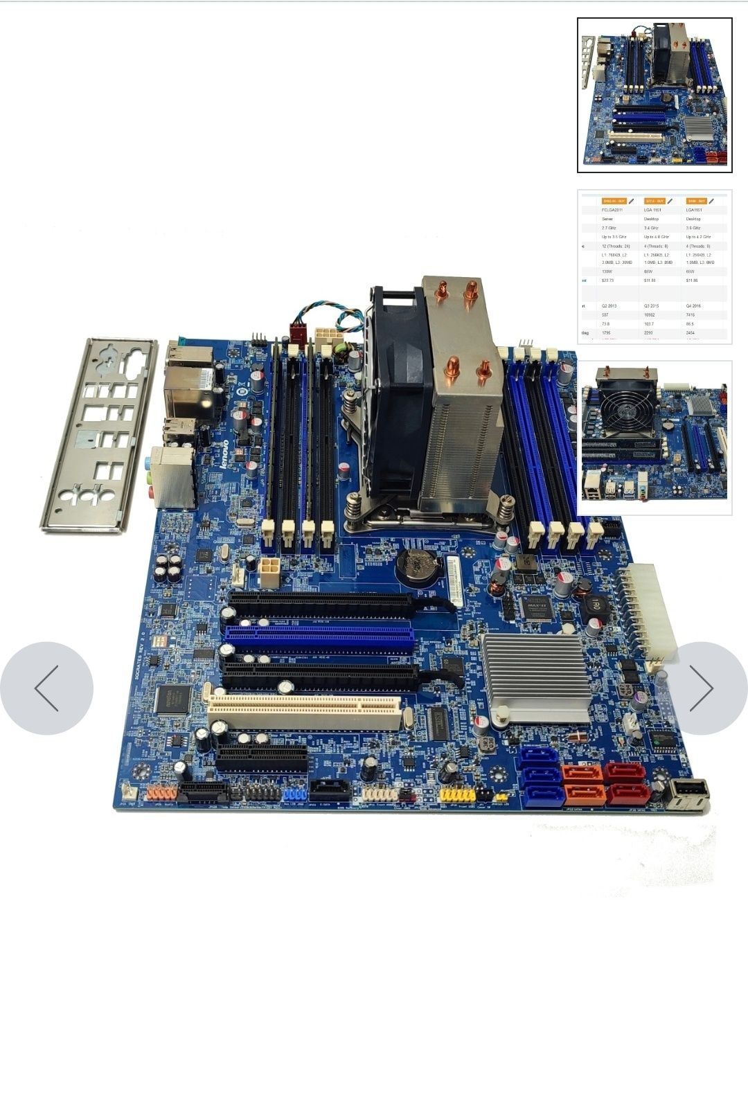 Vand kit intel Xeon E5-2697 v2(i7-8700k) + placă de bază Lenovo + 32GB