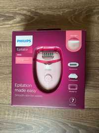 Epilator Philips Satinelle essential BRE285/00, 2 viteze, 7 accesorii