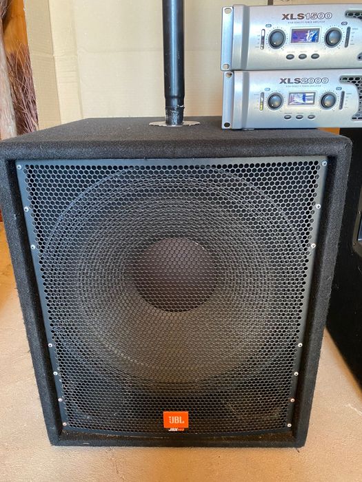 Set boxe JBL JRX + mixer+ aplificatoare Crown