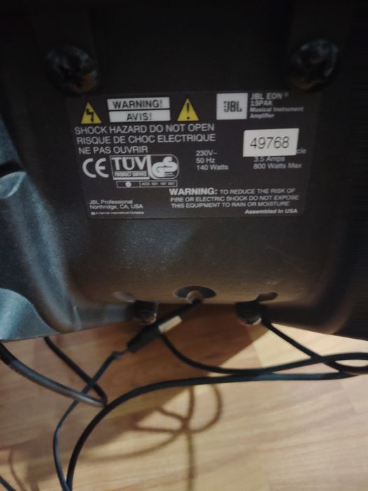 Vând boxă activa jbl eon 15 Pak 800 e made in USA