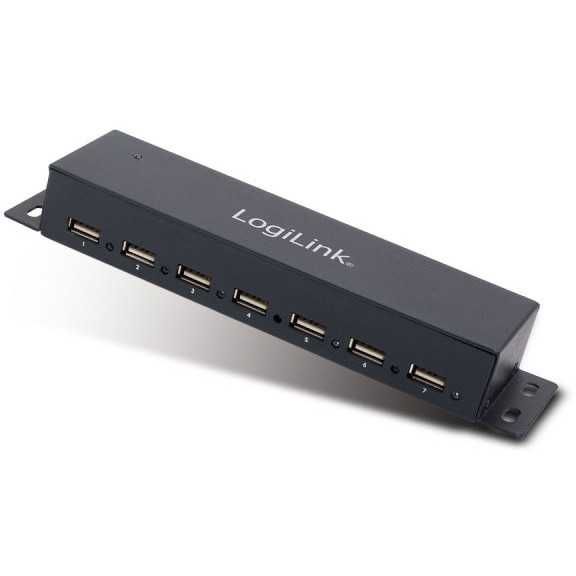 Hub industrial USB Logilink UA0148, 7 port, USB 2.0