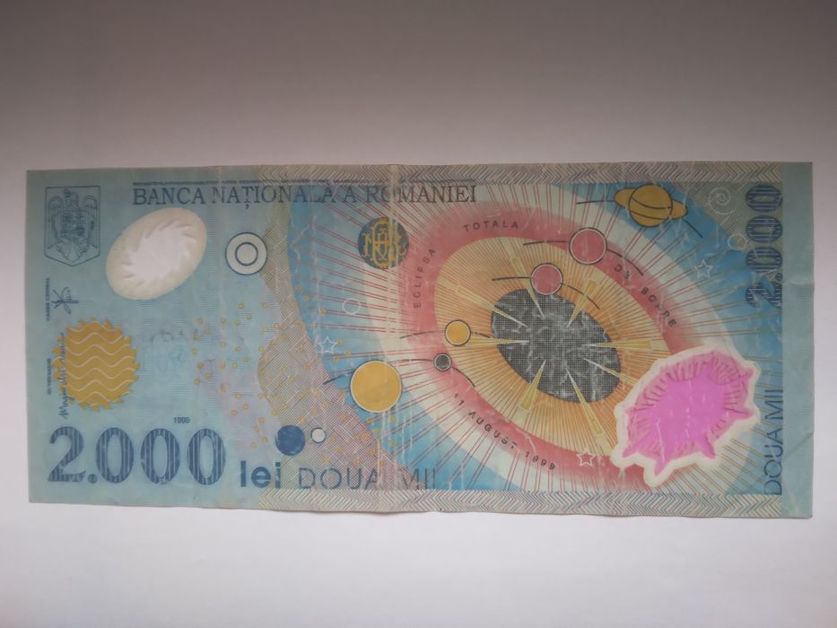 B A N C N O T Ă-de 2000 lei cu eclipsa