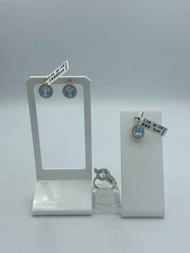 Cercei 14k 4.49 Gr/ Pandant 14K  1.79 Gr/ Inel 14K 2.49 Gr