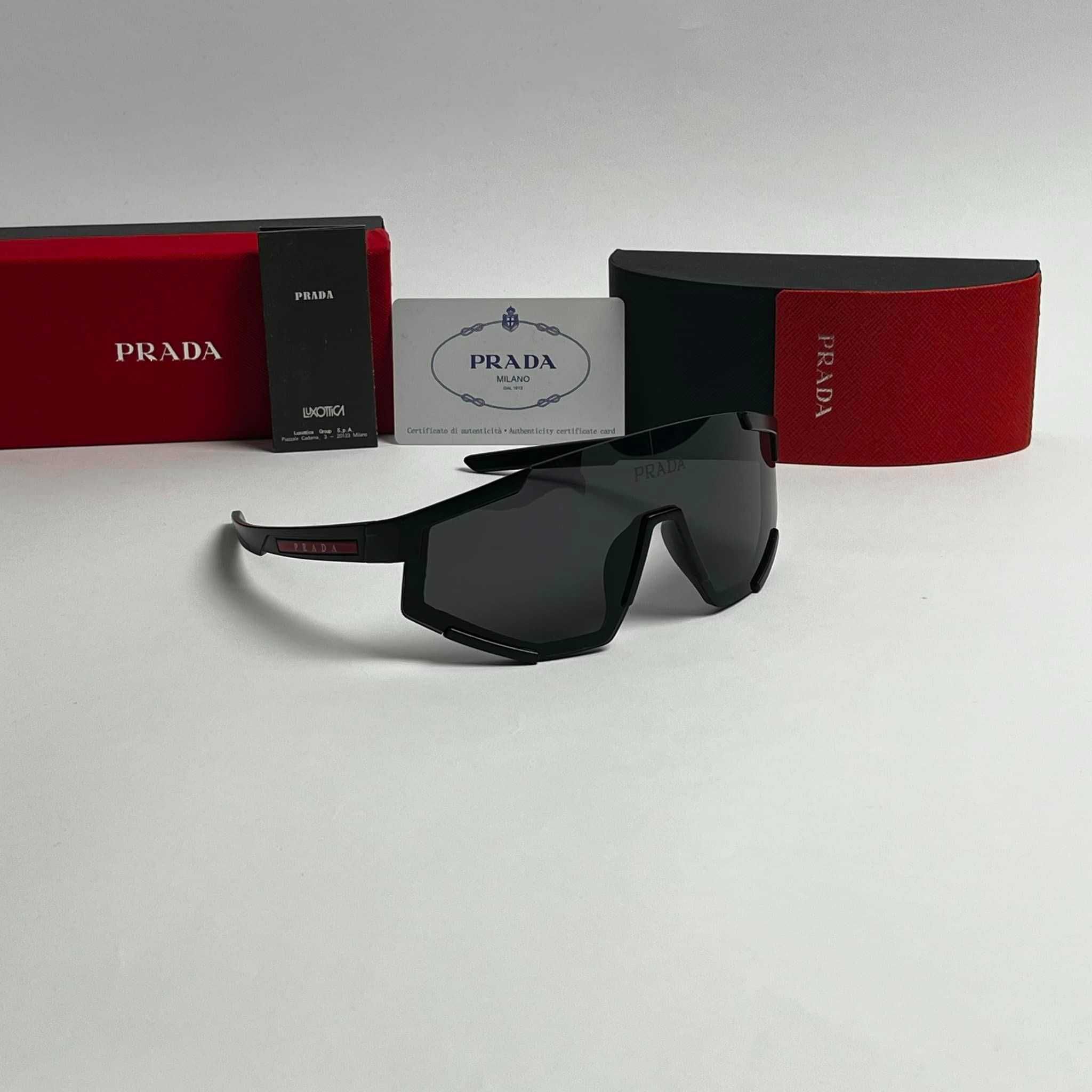 Бели Слънчеви очила Prada Маска Sunglasses Черни Прада УВ400 Mask