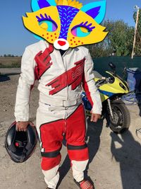 Costum piele moto sport italian profi combinezon geacă pantalon