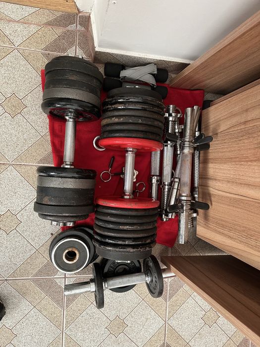 Discuri gantere 10 kg si kettlebell