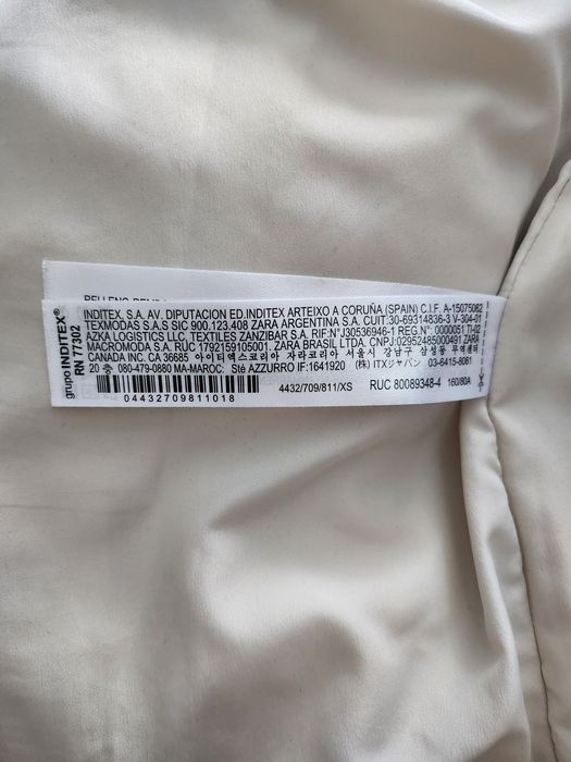Geaca dama Zara fâș cauciucat, marimea Xs