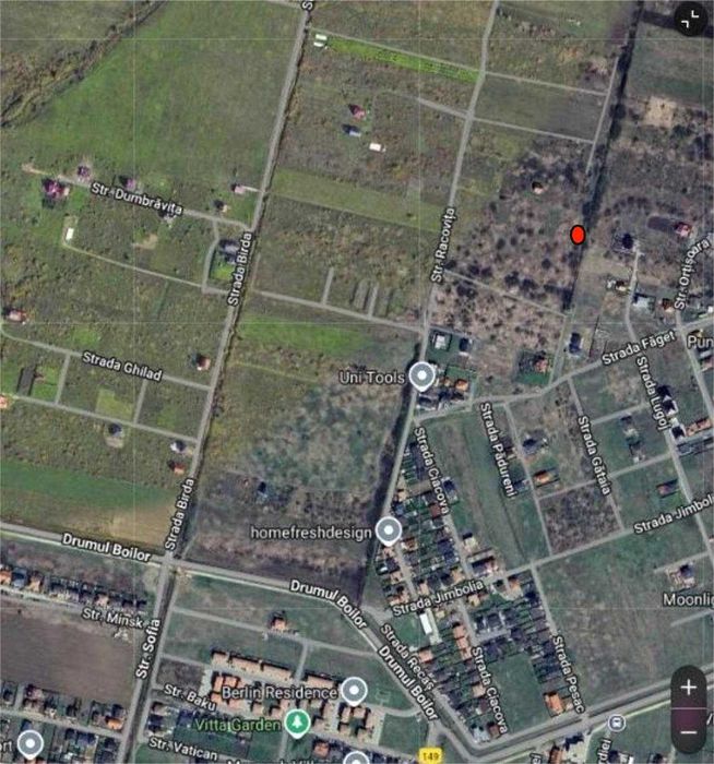 PF, vand parcelă colț cu 2 f.s, locuință+servicii, lângă Drumul Boilor