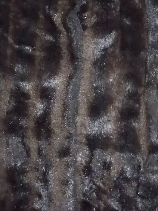 Дамско еко палто с косъм