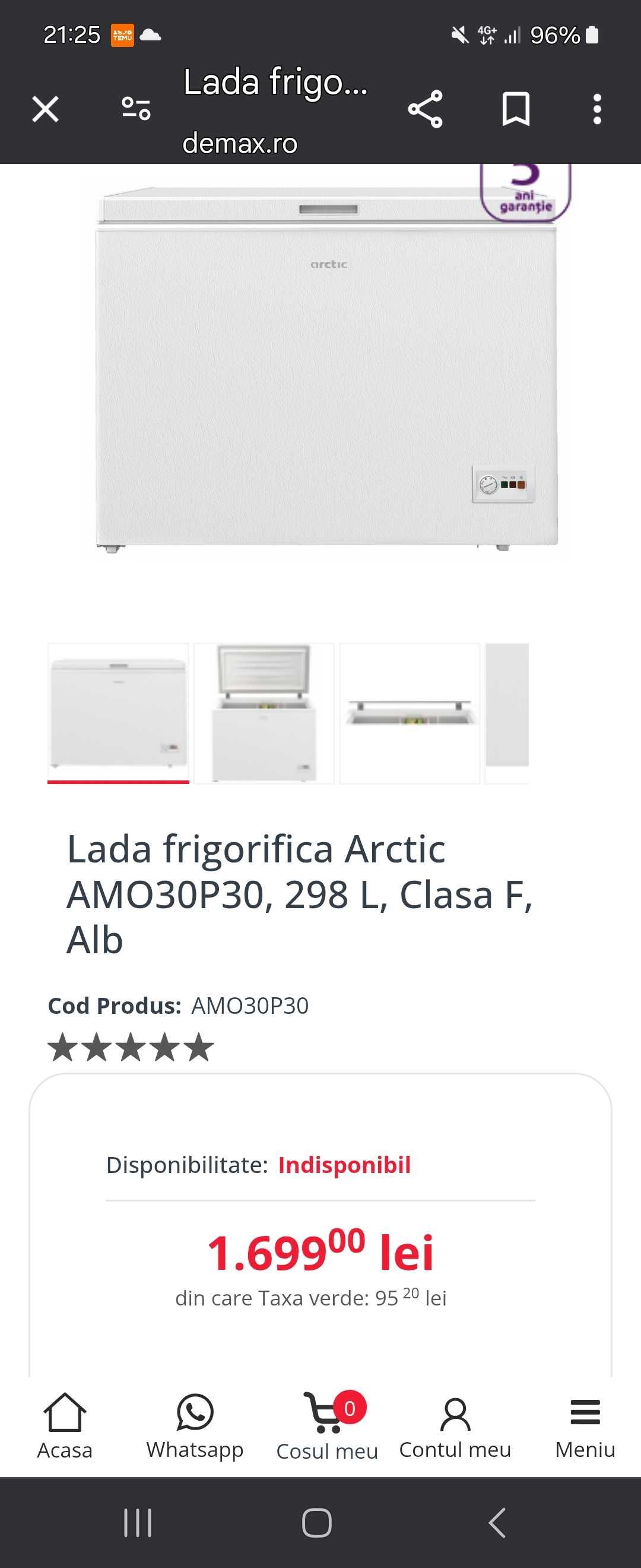 Lada frigorifica Arctic