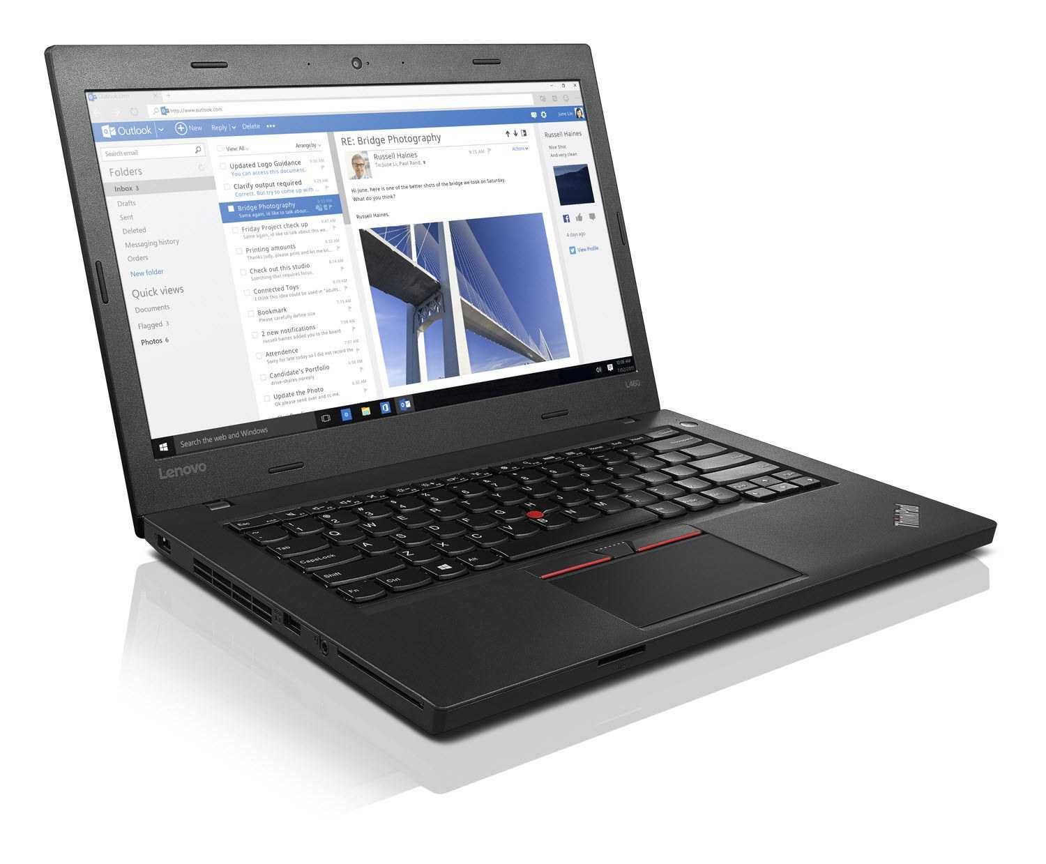 Лаптоп Lenovo ThinkPad L460 3955U 8GB 128GB SSD Windows 11 ГАРАНЦИЯ