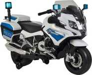 Motocicleta electrica Kinderauto POLICE BMW R1200 CU ROTI MOI #Alb